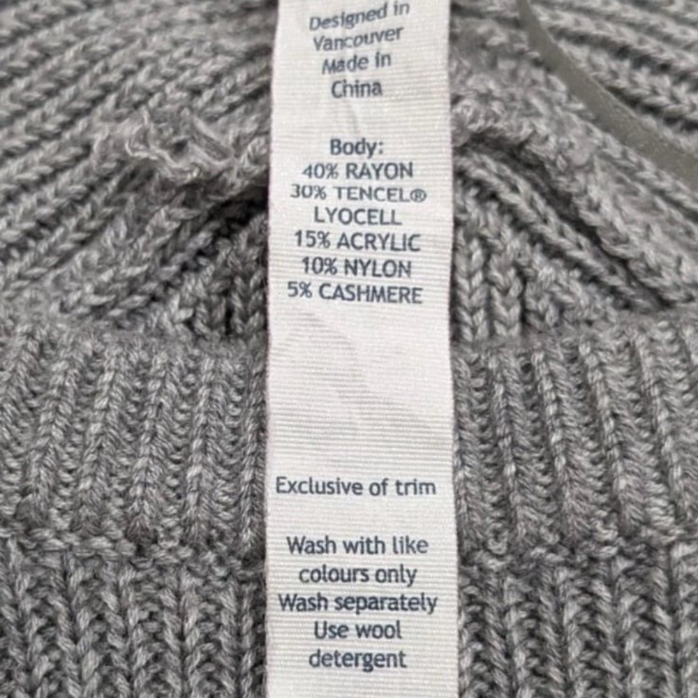 Lululemon Cabin Yogi Long Sleeve Sweater Heathered Light Grey Cashmere Blend - Picture 11 of 11